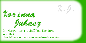 korinna juhasz business card